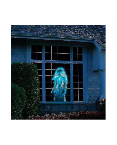 Projecteur Window Wonderland pour Halloween & Christmas Display Laser Dj Stage Lamp Spotlights Ghost1pcs)