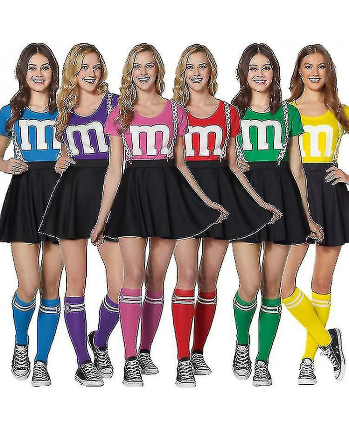 Women's School Girls Musical Party Halloween Cheerleader Costume Déguisement