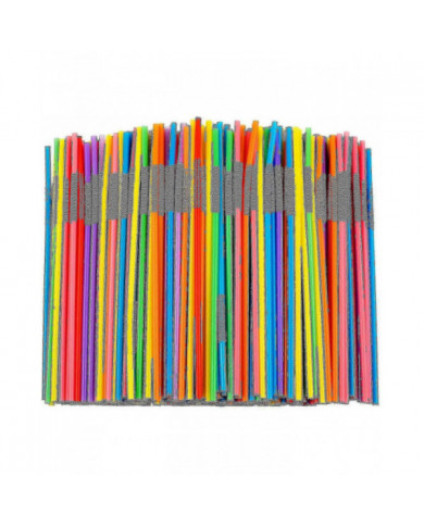 500 Pcs Pailles en plastique flexibles colorées, Pailles Bendy jetables sans Bpa