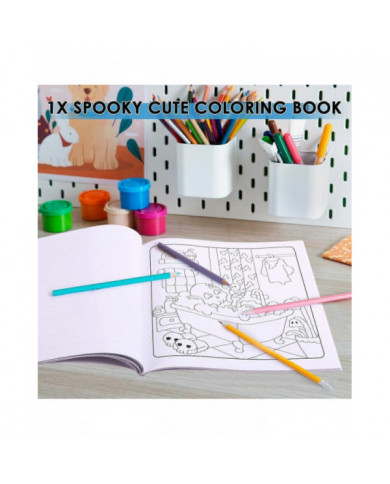 Livre de coloriage effrayant et mignon pour adultes et adolescents mettant en vedette d’adorables créatures [...]