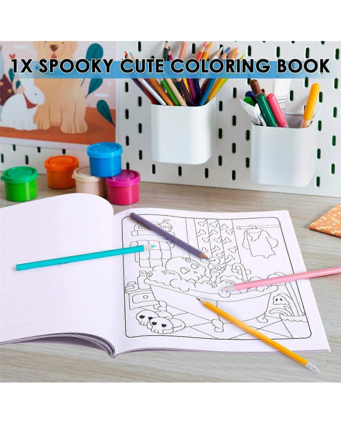 Livre de coloriage effrayant et mignon pour adultes et adolescents mettant en vedette d’adorables créatures [...]