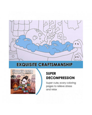 Livre de coloriage effrayant et mignon pour adultes et adolescents mettant en vedette d’adorables créatures [...]