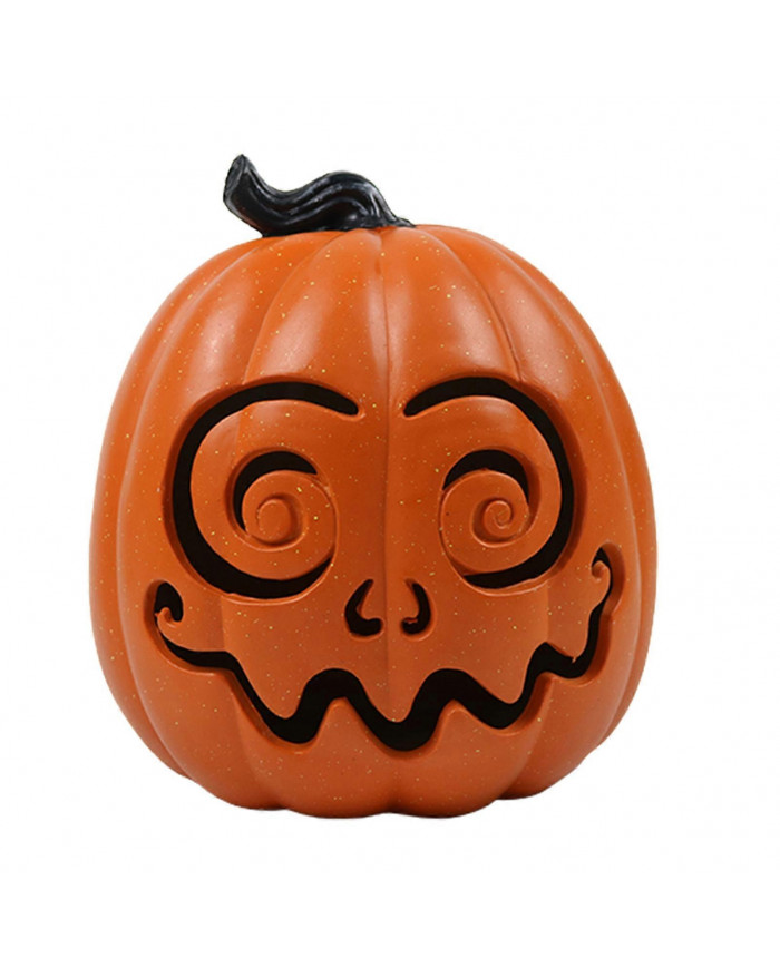 Halloween Pumpkin Lantern Light Up Scary Face Pumpkin Lamp Realistic Outdoor Halloween Decoration for Porch Lawn Garden