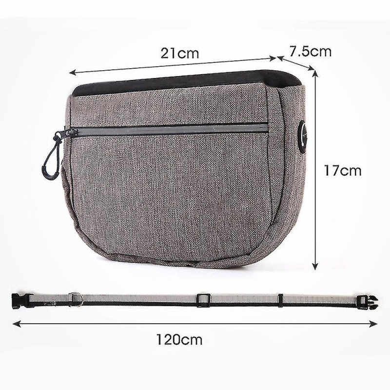 Sac de poche de friandises pour chiens pour l’entraînement, fermeture sac de promenade portable pour chiens