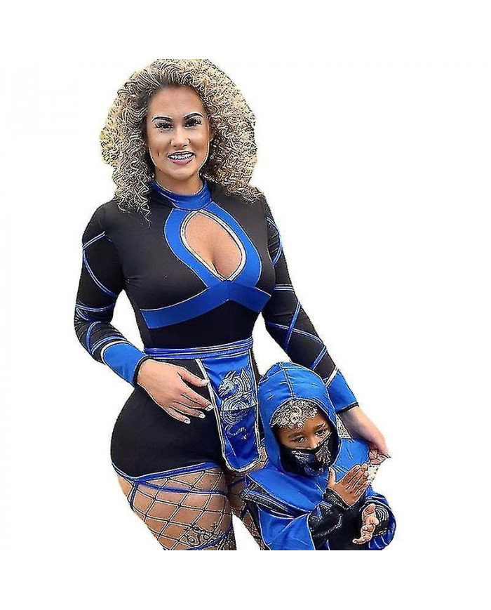 Femmes Dragon Ninja Cosplay Jumpsuit Femme Costume Samouraï Lady Fancy Dress Outfits