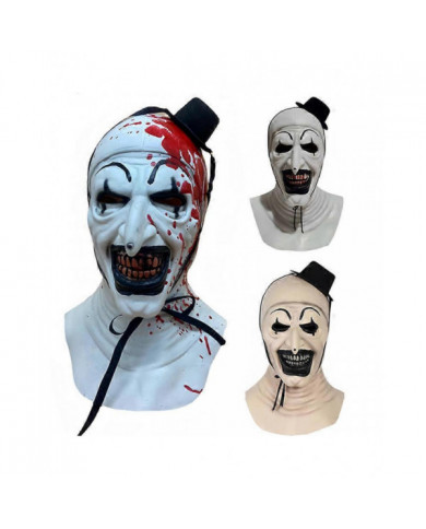 Terrifier Clown Masque Effrayant Joker Tueur Sanglant Halloween Masques Horreur Cosplay Costume Accessoires pour adultes