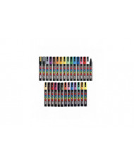Ensemble complet de 29 stylos de peinture acrylique avec pointes de stylo réversibles à point moyen, stylos sont [...]