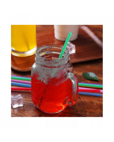1000 Pcs Coloré Plastique Longues Pailles Jetables à Boire