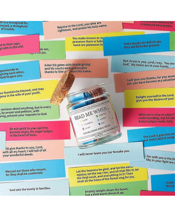 Versets bibliques dans un bocal, lisez-moi quand versets bibliques pot pour les émotions et, bocal de prière en [...]