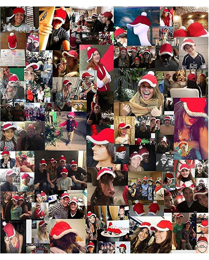 Casquette de Père Noël festive! Drôle de Noël Noël Chapeau de Père Noël Mode réglable Casquette de baseball