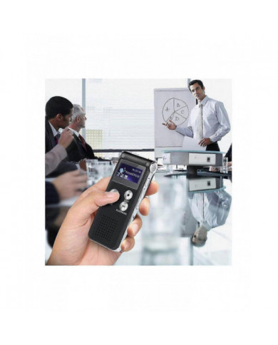 Équipement de chasse aux fantômes paranormal Enregistreur numérique à commande vocale EVP USB US 8 Go (noir)