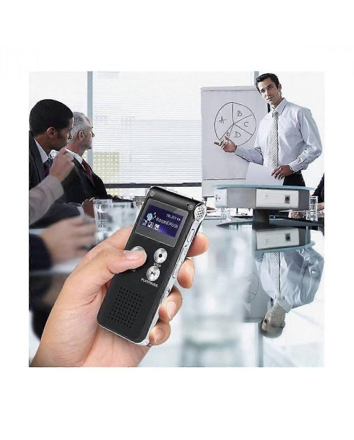 Équipement de chasse aux fantômes paranormal Enregistreur numérique à commande vocale EVP USB US 8 Go (noir)