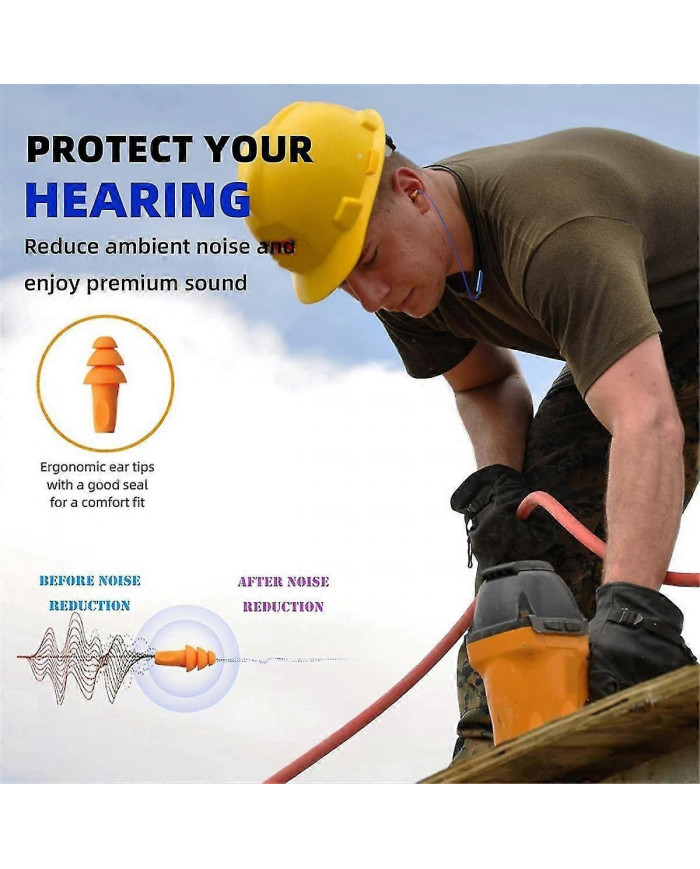 Bouchons d’oreille Casque Bluetooth pour le travail, protection auditive, adapté aux chantiers de construction et [...]
