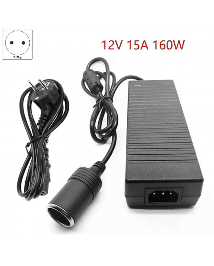 12v 15a 160w Convertisseur de voiture 220v à 12v Adaptateur de voiture Convertisseur Voiture Accueil - [...]