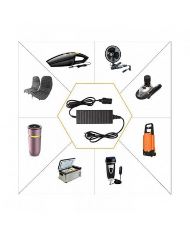 12v 15a 160w Convertisseur de voiture 220v à 12v Adaptateur de voiture Convertisseur Voiture Accueil - [...]