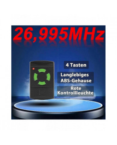 Télécommande de porte de garage Code fixe Copiable 26,995 MHz HSM4 HS4 HSE4
