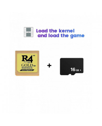 Pour R4 Carte de jeu Carte de jeu R4i Gold Burning Card Revoloution+16G Carte mémoire pour NDSiXL/LL NDSi NDS