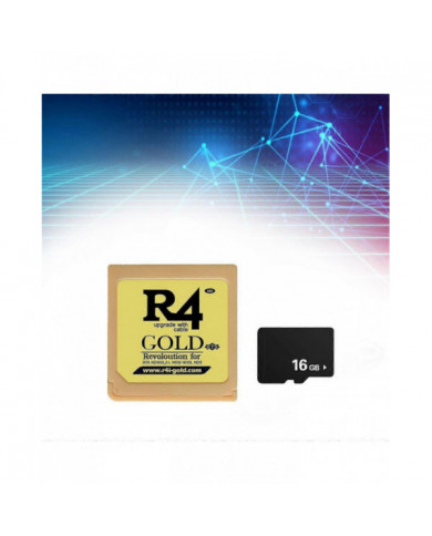 Pour R4 Carte de jeu Carte de jeu R4i Gold Burning Card Revoloution+16G Carte mémoire pour NDSiXL/LL NDSi NDS