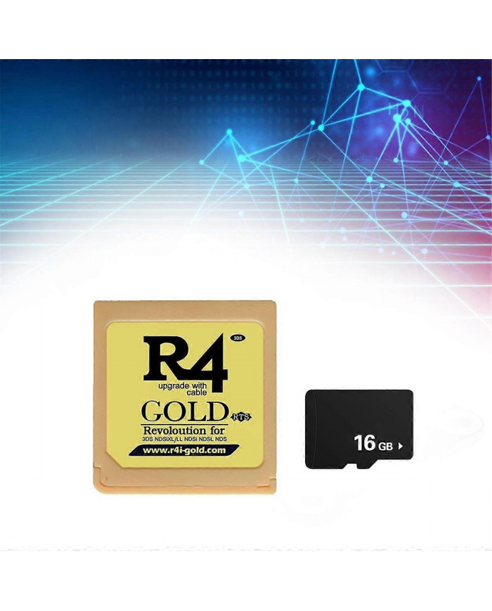 Pour R4 Carte de jeu Carte de jeu R4i Gold Burning Card Revoloution+16G Carte mémoire pour NDSiXL/LL NDSi NDS