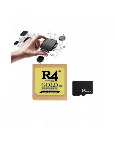 Pour R4 Carte de jeu Carte de jeu R4i Gold Burning Card Revoloution+16G Carte mémoire pour NDSiXL/LL NDSi NDS
