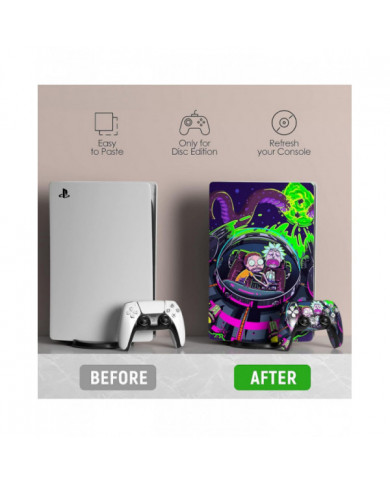 Ps 5 Skin Disc Edition Anime Console Et Manette Vinyle Autocollant, Durable, Résistant Aux Rayures, Aligné Avec [...]