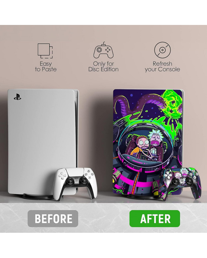 Ps 5 Skin Disc Edition Anime Console Et Manette Vinyle Autocollant, Durable, Résistant Aux Rayures, Aligné Avec [...]