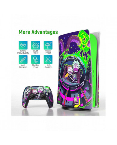 Ps 5 Skin Disc Edition Anime Console Et Manette Vinyle Autocollant, Durable, Résistant Aux Rayures, Aligné Avec [...]