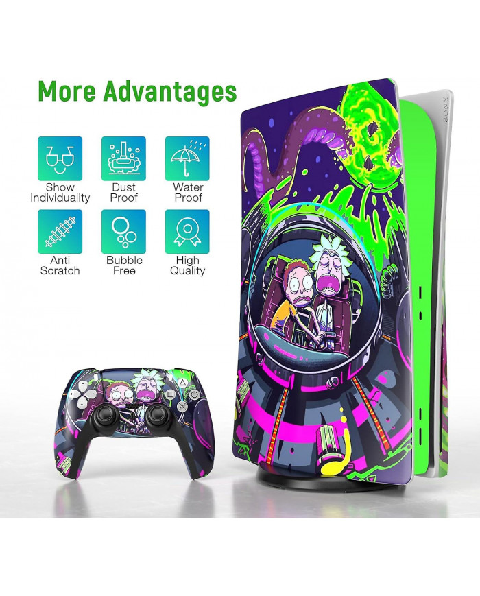 Ps 5 Skin Disc Edition Anime Console Et Manette Vinyle Autocollant, Durable, Résistant Aux Rayures, Aligné Avec [...]