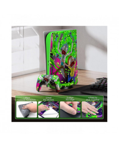 Ps 5 Skin Disc Edition Anime Console Et Manette Vinyle Autocollant, Durable, Résistant Aux Rayures, Aligné Avec [...]