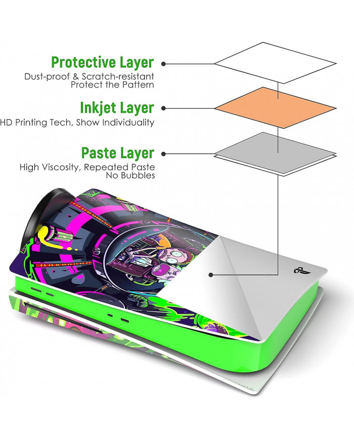 Ps 5 Skin Disc Edition Anime Console Et Manette Vinyle Autocollant, Durable, Résistant Aux Rayures, Aligné Avec [...]