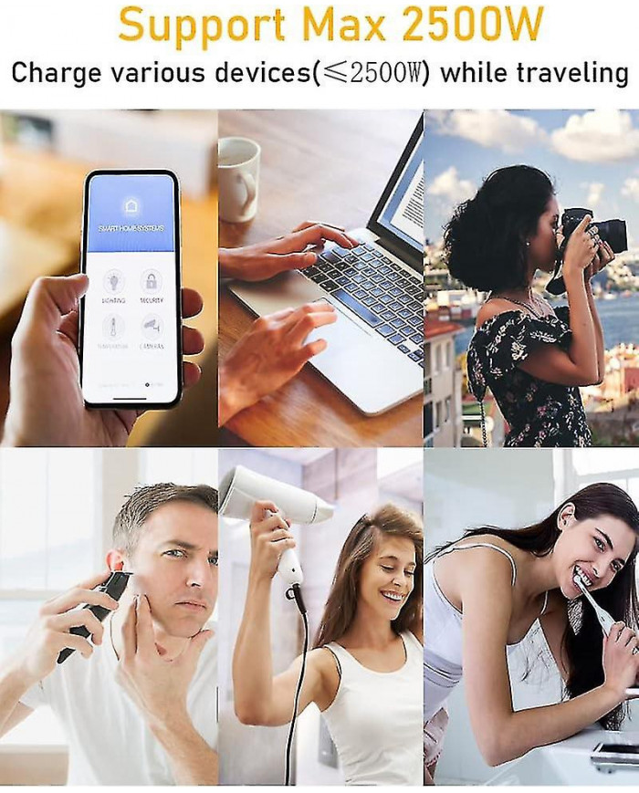 (Paquet de 3) Adaptateur de voyage Australie Nouvelle-Zélande - Prise de type I, prise universelle à 3 broches à 3 [...]