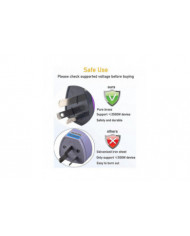 (Paquet de 3) Adaptateur de voyage Australie Nouvelle-Zélande - Prise de type I, prise universelle à 3 broches à 3 [...]