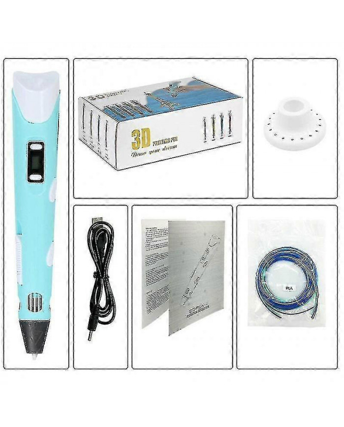 Bebetter stylo 3d avec affichage LED, stylo d’impression 3d avec chargement USB, recharges de filament Pla 30 [...]