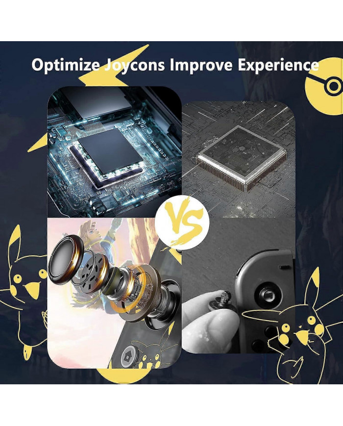 Manette pour Nintendo Switch, remplacement des manettes Switch avec double vibration/réveil/capture d’écran