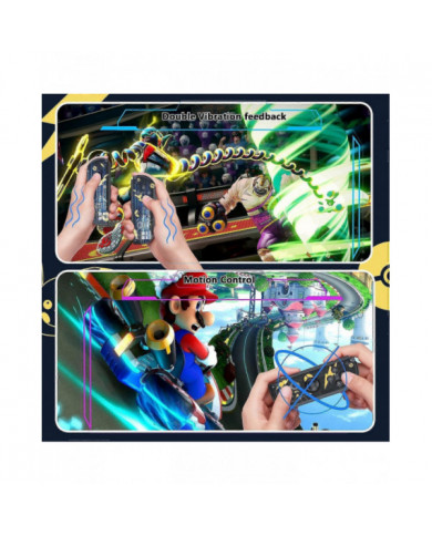 Manette pour Nintendo Switch, remplacement des manettes Switch avec double vibration/réveil/capture d’écran