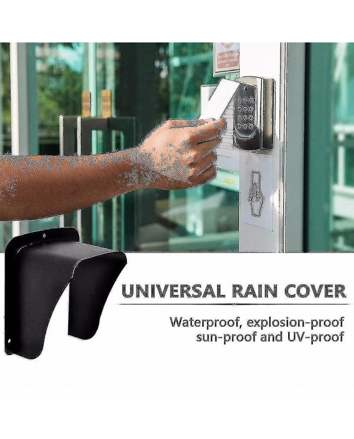 Couvercle de pluie Boîtier de contrôle d’accès de porte en métal pour clavier Contrôleur d’accès Sonnette Interphone