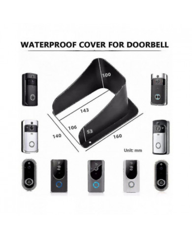 Couvercle de pluie Boîtier de contrôle d’accès de porte en métal pour clavier Contrôleur d’accès Sonnette Interphone