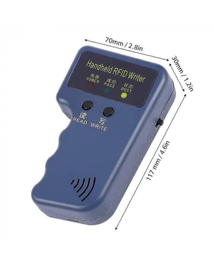 Handheld 125khz Rfid Reader Writer Duplicator Copier, mise à niveau ID Card Cloner Programmer, avec 10pcs