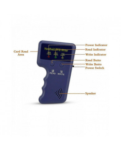 Handheld 125khz Rfid Reader Writer Duplicator Copier, mise à niveau ID Card Cloner Programmer, avec 10pcs