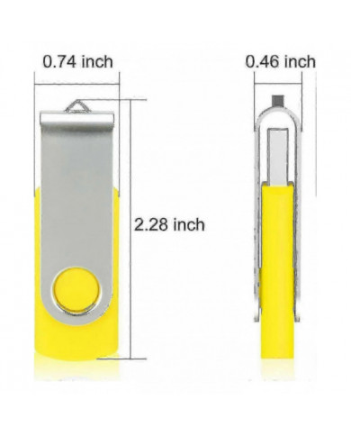 Pack de 10 clés USB USB 2.0 clé USB en vrac Pack pivotant Memory Stick Pli Stockage Jump Drive Zip Drive-Bon