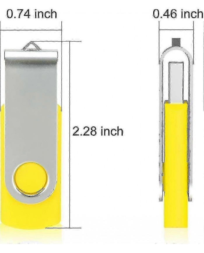 Pack de 10 clés USB USB 2.0 clé USB en vrac Pack pivotant Memory Stick Pli Stockage Jump Drive Zip Drive-Bon