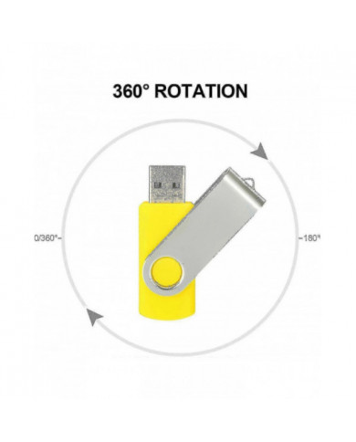 Pack de 10 clés USB USB 2.0 clé USB en vrac Pack pivotant Memory Stick Pli Stockage Jump Drive Zip Drive-Bon