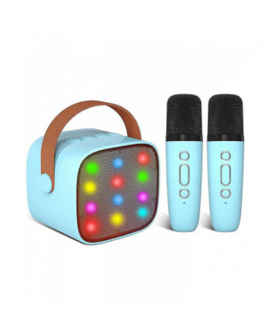 Machine de karaoké pour enfants avec 2 microphones sans fil, machine de karaoké portable avec Bluetooth pour [...]