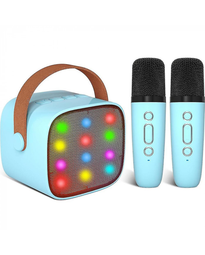 Machine de karaoké pour enfants avec 2 microphones sans fil, machine de karaoké portable avec Bluetooth pour [...]
