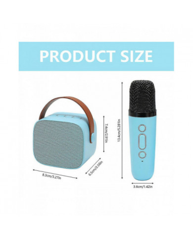 Machine de karaoké pour enfants avec 2 microphones sans fil, machine de karaoké portable avec Bluetooth pour [...]