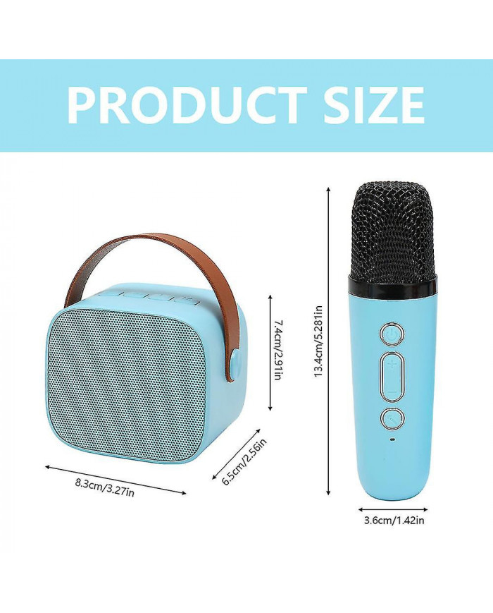 Machine de karaoké pour enfants avec 2 microphones sans fil, machine de karaoké portable avec Bluetooth pour [...]