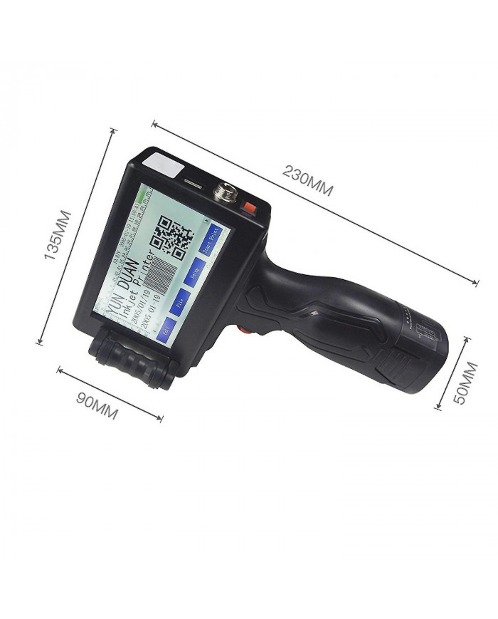 Imprimante à jet d’encre portable Date Logo Codeur laser Étiquette Qr Barcode Écran tactile