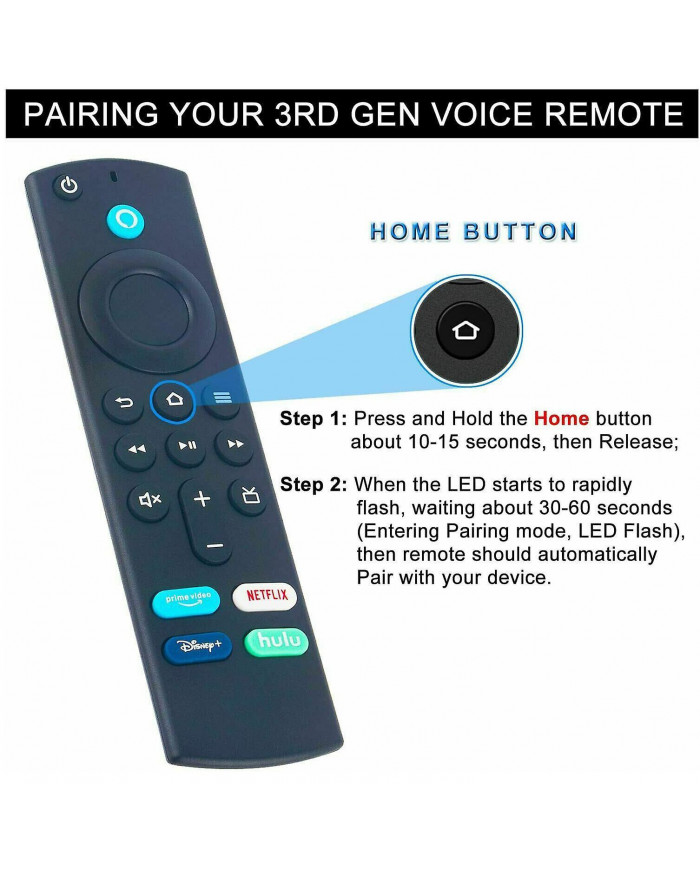 L5b83g pour Amazon Fire Tv Stick 4k Télécommande vocale Fire Tv Cube