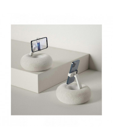 Support de téléphone en peluche à angle de téléphone réglable - Support portable pour canapé-lit de bureau