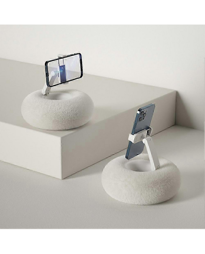 Support de téléphone en peluche à angle de téléphone réglable - Support portable pour canapé-lit de bureau